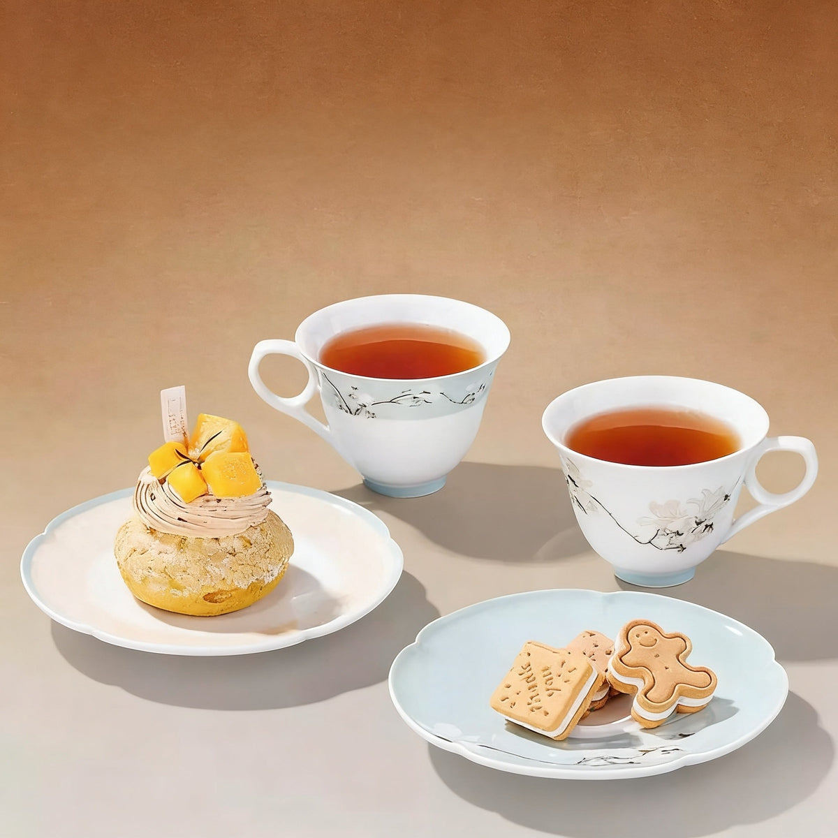 Magnolia Botanical Porcelain Coffee Cup & Saucer Set