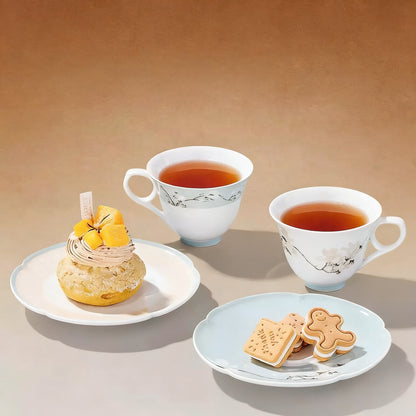 Magnolia Botanical Porcelain Coffee Cup & Saucer Set
