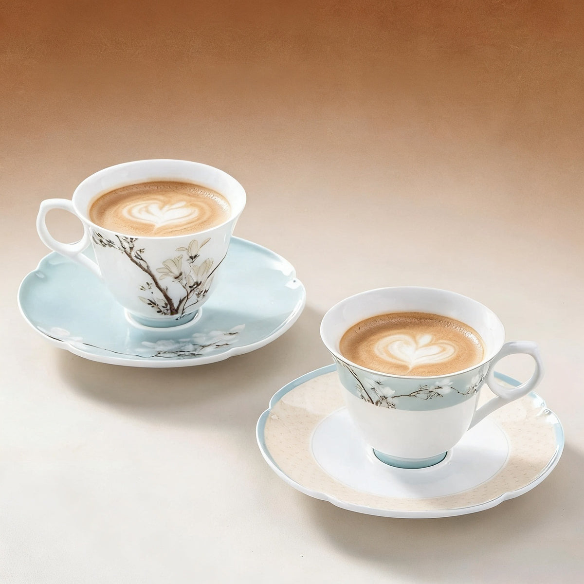 Magnolia Botanical Porcelain Coffee Cup & Saucer Set