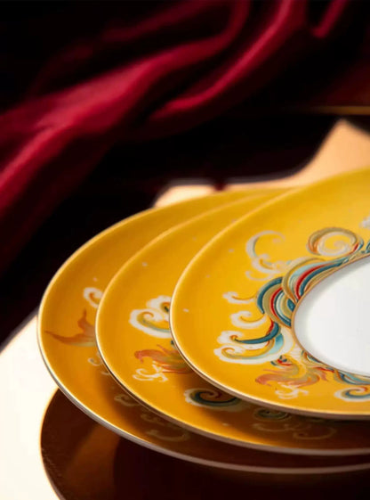 Lucky Koi Ceramic Coffee Cup & Saucer Set