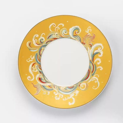 Lucky Koi Ceramic Coffee Cup & Saucer Set