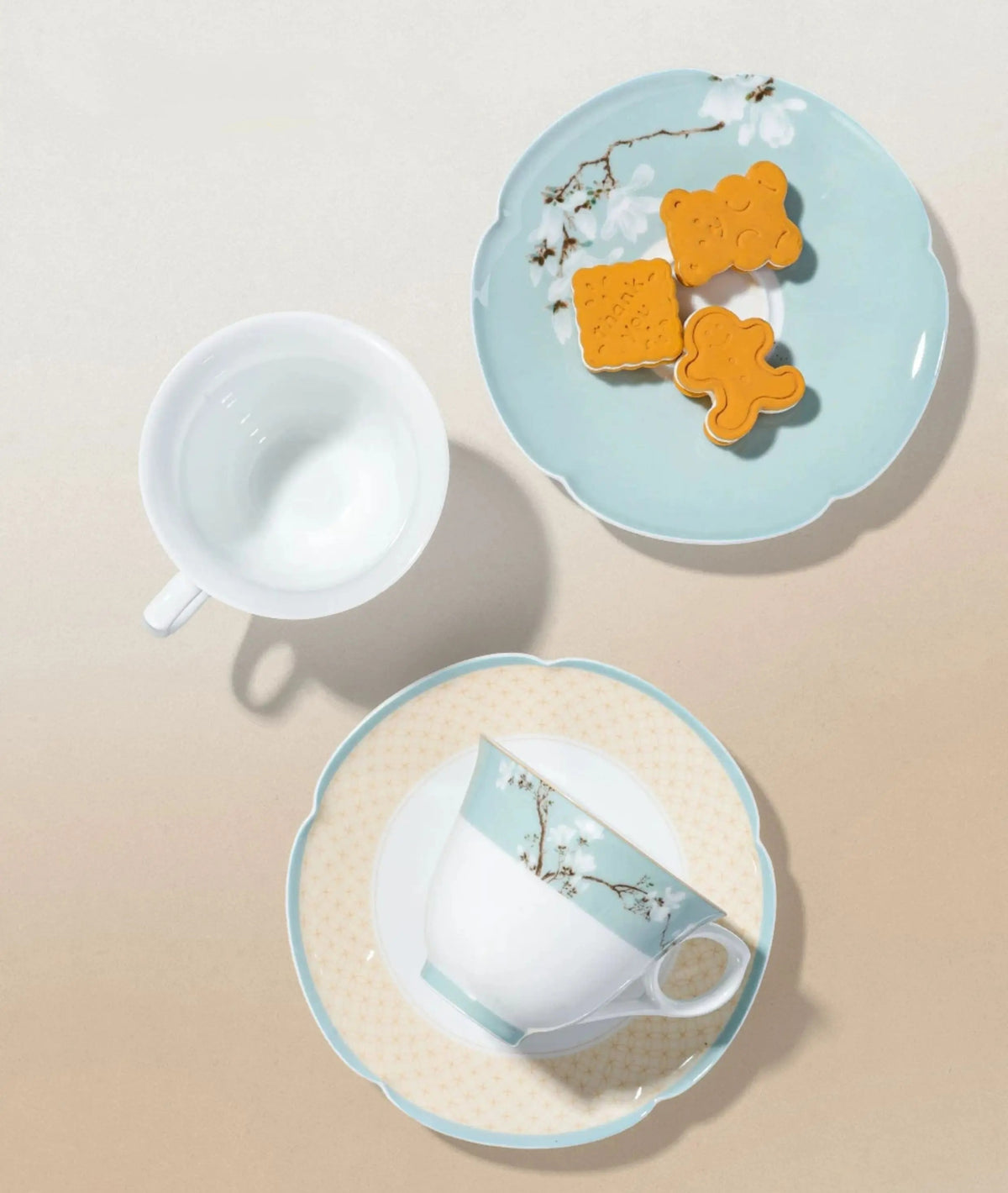 Magnolia Botanical Porcelain Coffee Cup & Saucer Set